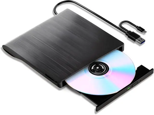Alt view image 8 of 14 - External Blu-ray Burner, 6X BD-RE Writer & 3D Blu-ray Player, USB 3.0 & Type-C Portable Optical Drive, CD/DVD Reader Burner for Laptop Desktop PC, Compatible with Windows 11/10/Mac OS/Linux