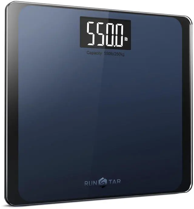 Alt view image 7 of 12 - 550lb Bathroom Digital Scale for Body Weight with Ultra-Wide Platform and Large LCD Display, Accurate High Precision Scale with Extra-High Capacity