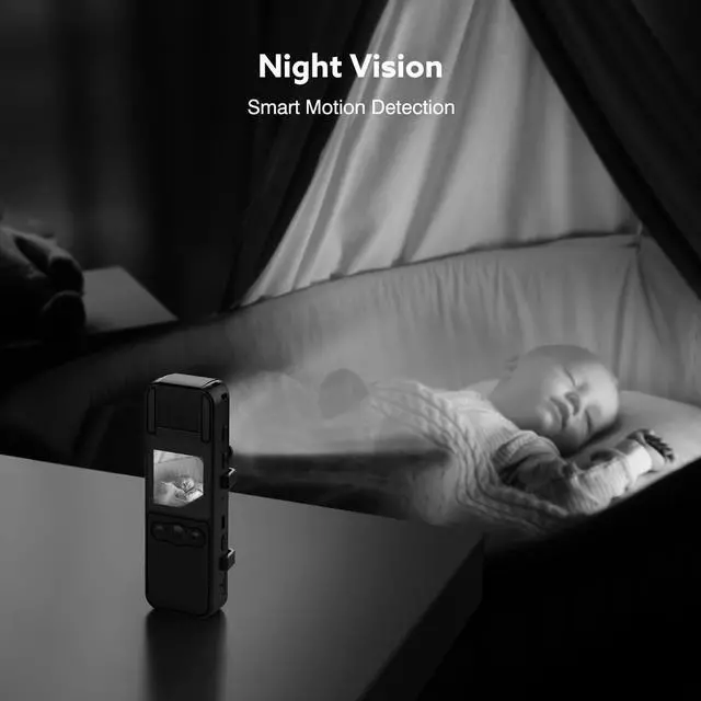 Alt view image 12 of 14 - Z11 4K Body Camera with Audio and Video Recording, 128GB Small Body Cam with 180° Rotating Lens, 6HR Battery & Night Vision, Wearable Camera for Pet, Home, Office, Security Police Law Enforcement