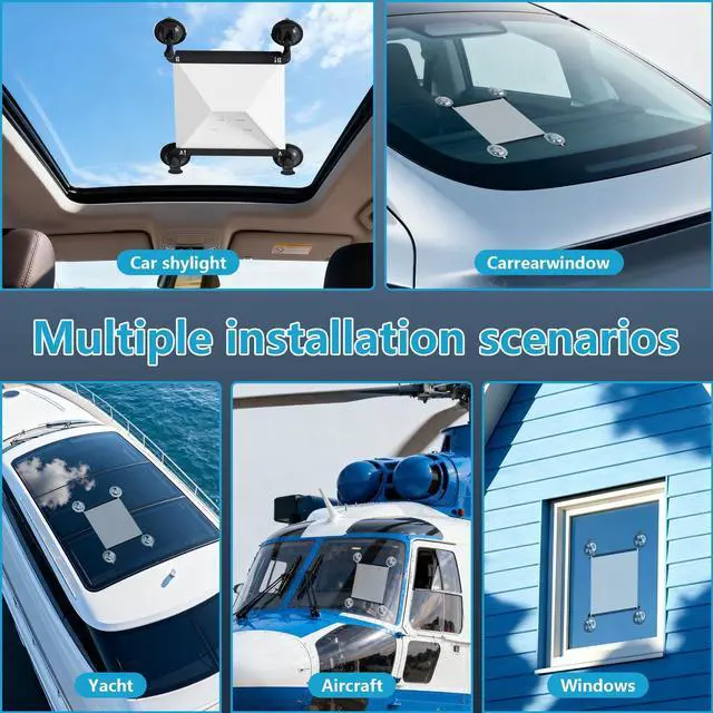 Alt view image 13 of 14 - Starlink Mini Suction Cup Mount with 3 in 1 Car Charger, Secure Satellite Mounting Kit for Car Windows & Sunroofs, Rv, Boat, Truck Glass and Road Trips with 2 Replaceable Suction Cup