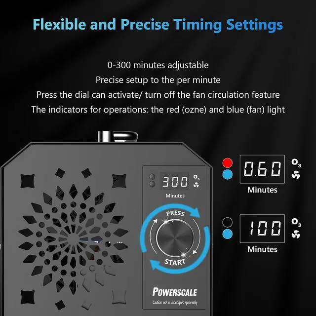 Alt view image 9 of 14 - Ozone Generator 90,000mg/h O3 Intelligent Control Ozone Odor Eliminator Commercial Ozone Machine Odor Removal, For Home, Car, Pet Room - High Capacity Ionizer Ozone Air Purifier, Black
