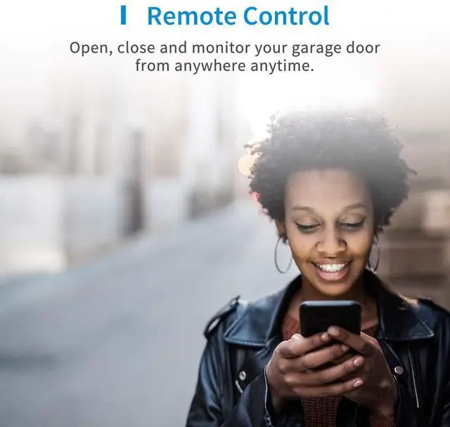 Alt view image 10 of 14 - Smart Garage Door Opener Remote, Compatible with Apple HomeKit, Amazon Alexa, Google Assistant, SmartThings, Multiple Notification Modes, No Hub Needed,White