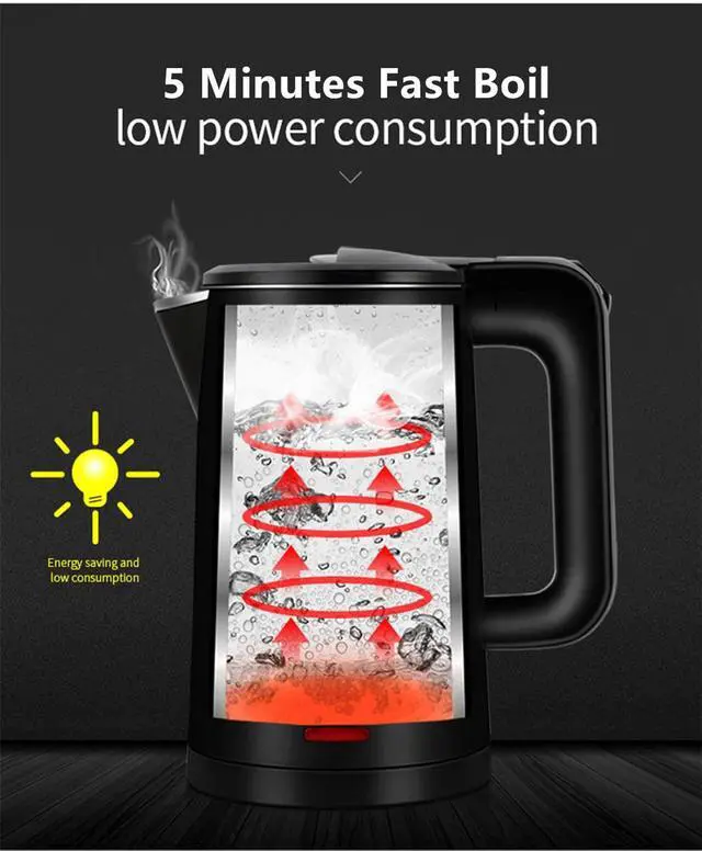 Alt view image 12 of 13 - 0.8L Electric Kettle Stainless Steel, 800 Watts Small Electric Kettle 27 Ounce Fast Boil Auto Shut-off, Portable Water Boiler for Small Kitchen, Business Trip and More
