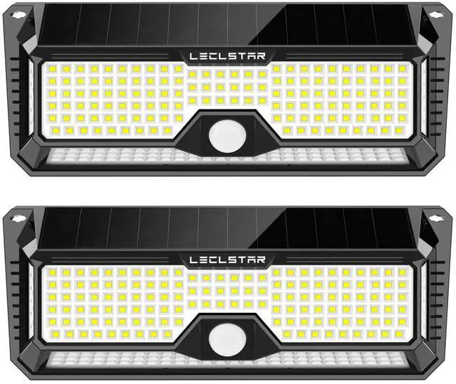 Alt view image 8 of 14 - Solar Outdoor Lights - 4000Lm 268 LED Motion Sensor Lights Outdoor, IP65 Waterproof Led Security Lights Bright Solar Wireless Flood Wall Lights with 3 Optional Modes and 4 Wide Angle (2 Pack)