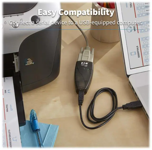 Alt view image 9 of 14 - High-Speed USB to Serial Adapter, PC & Mac, USB-A to DB9 RS232 Male, 3 Foot / 0.91 Meter Cable, 3-Year Warranty (USA-19HS)