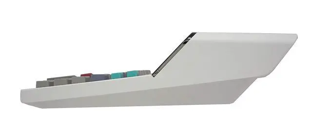 Alt view image 14 of 14 - El-1501 Compact Cordless Paperless Large 12-Digit Display Desktop Printing Calculator That Utilizes Printing Calculator Logic