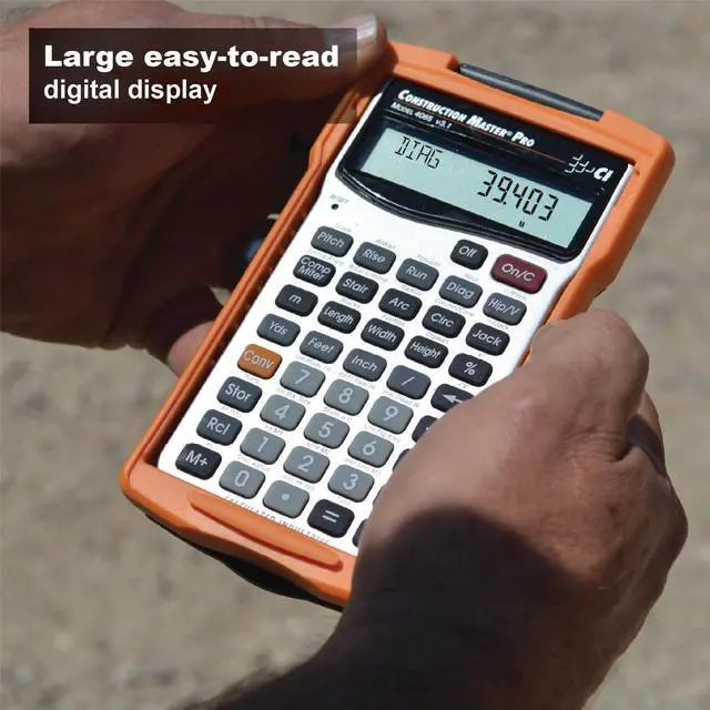 Alt view image 13 of 14 - 4065 Construction Master Pro Advanced Construction Math Feet-inch-Fraction Calculator for Contractors, Estimators, Builders, Framers, Remodelers, Renovators and Carpenters
