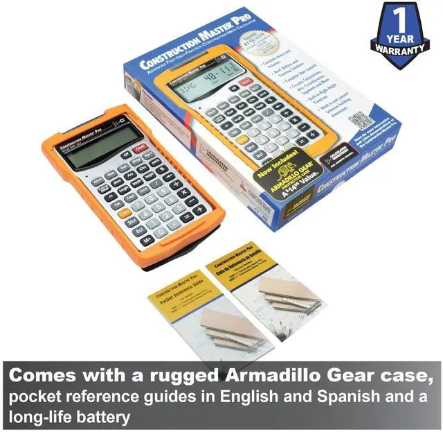 Alt view image 14 of 14 - 4065 Construction Master Pro Advanced Construction Math Feet-inch-Fraction Calculator for Contractors, Estimators, Builders, Framers, Remodelers, Renovators and Carpenters