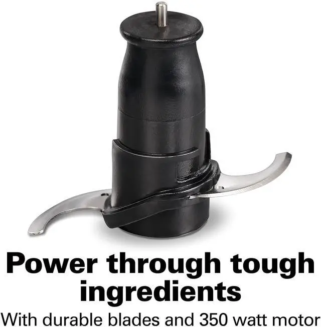 Alt view image 13 of 14 - Electric Vegetable Chopper & Mini Food Processor, 3-Cup, 350 Watts, for Dicing, Mincing, and Puree, Black (72850)