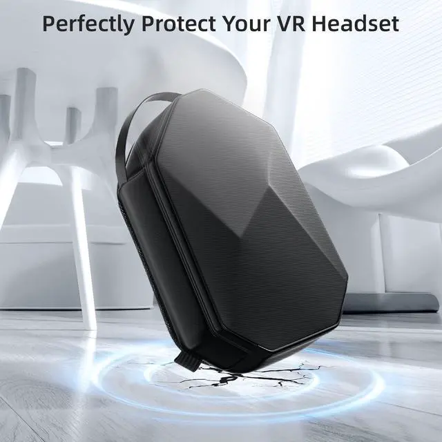Alt view image 10 of 14 - Carrying Case for Meta Quest 3S/Quest 3/Quest 2/Vision Pro 2, VR Bag Compatible with KIWI/BOBOVR Elite Battery Strap, Full Protection for VR Headset, Accessories, Perfect for Travel/Storage