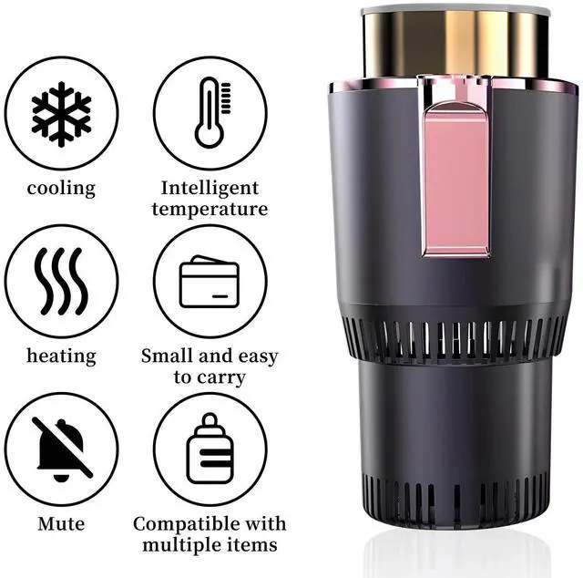 Alt view image 12 of 14 - Smart Car Heater & Colder Cups,Temperature Control Cup,Car Cup Holder|Quick Thermal Heating Cups|Car Refrigerator Quick Cooling Cups|Suitable for Most Cars (Purple)