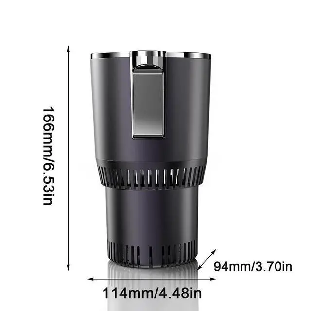 Alt view image 9 of 14 - Smart Cup, 2 in 1 Car Drink Cooler Warmer, Car Coffee Cup Cooler Warmer, Personal Thermoelectric Cooling Cup, Mug Holder with Cooling and Heating Functions, Car Cooler Cup (Black)