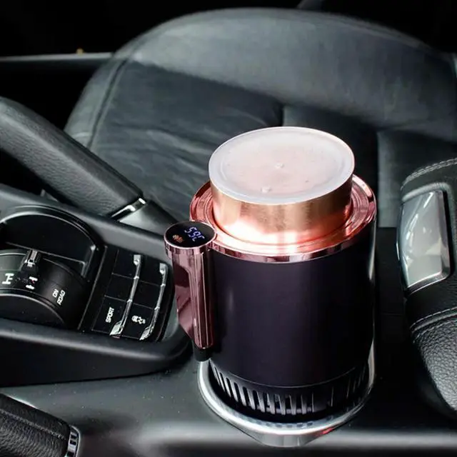 Alt view image 13 of 14 - Smart Car Heater & Colder Cups,Temperature Control Cup,Car Cup Holder|Quick Thermal Heating Cups|Car Refrigerator Quick Cooling Cups|Suitable for Most Cars (Purple)