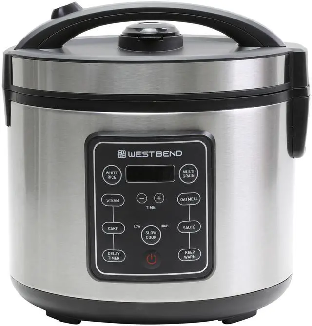 Alt view image 8 of 14 - Rice & Grain Multi Cooker Programmable with 9 Preset Functions, Features Delay Start and Keep Warm Functions and Steam Basket, 20 Cups Cooked (10 cups uncooked), Stainless Steel