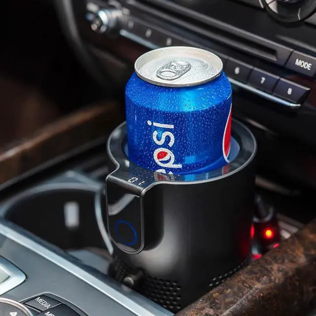 Alt view image 7 of 12 - Cup Holder 2-in-1 Coffee Warmer Drink Cooler LED Screen Touch Smart Car Tumbler Holder Gift for Car Lover Temperature Control Auto Shut-Off