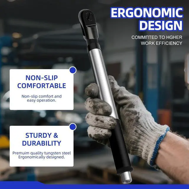Alt view image 8 of 14 - 1/2" Offset Extension Wrench Impact,3-in-1 Manual/Electric/Pneumatic Impact Extension Ratchet for Narrow Spaces,With two electric brick adapters
