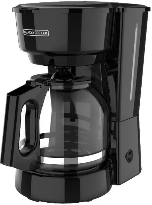 Alt view image 8 of 14 - 12-Cup Coffee Maker with Easy On/Off Switch, Easy Pour, Non-Drip Carafe with Removable Filter Basket, Vortex Technology, Black
