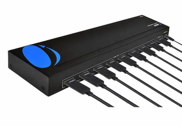 Alt view image 8 of 14 - HDMI Splitter 1 in 8 Out with Video Resolutions up to 4K@30hz, EDID Management, 10.2 Gbps Video Bandwidth & Plug and Play Installation
