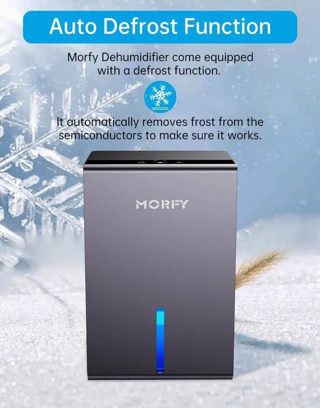Alt view image 12 of 12 - Dehumidifier, Small Dehumidifier for Bedroom Bathroom RV with Auto Shut Off, Compact Quiet Dehumidifiers for Room Home Closet Laundry Room