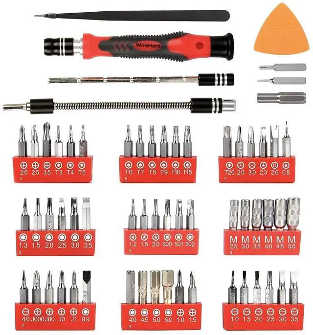Alt view image 11 of 14 - 62 in 1 Precision Screwdriver Set Magnetic Repair Tool Kit with Triwing Y00 Torx T5 T6 Gifts for Men Electronics Laptop Macbook PC RC PS5 iPhone Jewelers XBOX Glasses
