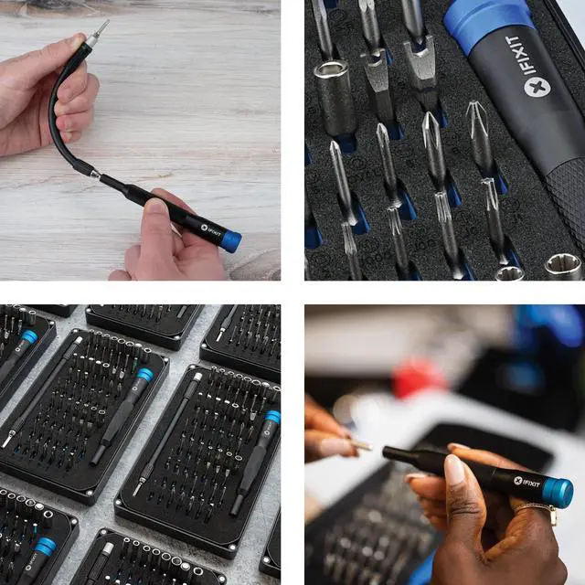 Alt view image 11 of 14 - Mako Driver Kit - 64 Precision Bit Set for Electronics Repair