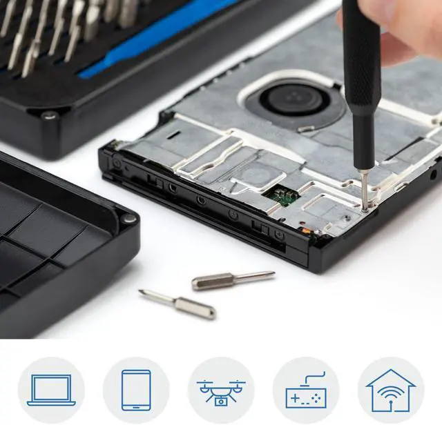 Alt view image 10 of 14 - Mako Driver Kit - 64 Precision Bit Set for Electronics Repair