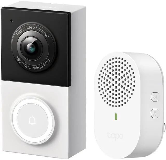 Alt view image 5 of 8 - 2K Wired Smart Video Doorbell - 180 Ultra-Wide Field of View, Person/Vehicle/Package Detection, 2-Way Audio, Color Night Vision, Subscription-Free Local Storage or Optional Cloud, D130
