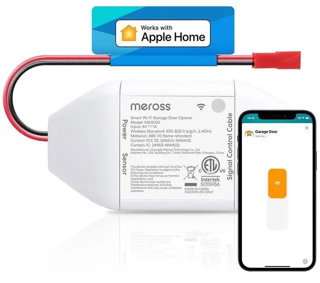 Alt view image 8 of 14 - Smart Garage Door Opener Remote, Compatible with Apple HomeKit, Siri, CarPlay, Alexa, Google, SmartThings, and Android, Universal WiFi Garage Door Controller, App + Voice Control, No Hub Needed