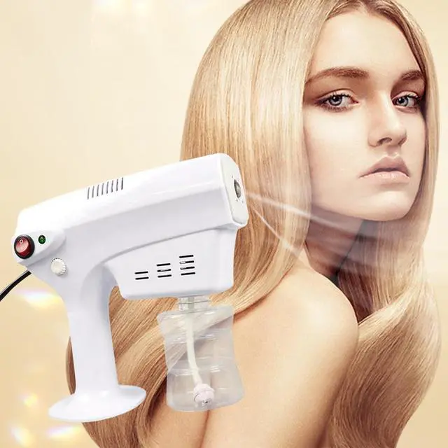 Alt view image 7 of 12 - Portable Nano Steam Gun Hair Care Sprayer Micro Mist Machine Spray Gun Facial Steamer