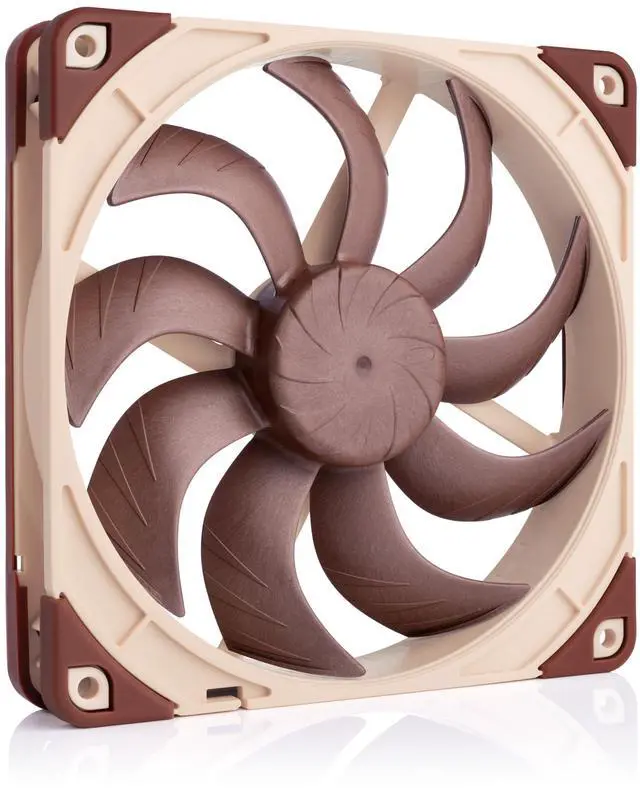 Alt view image 8 of 14 - NF-A14x25 G2 PWM, Premium-Quality Quiet 140mm PC Fan, 4-pin (Brown)