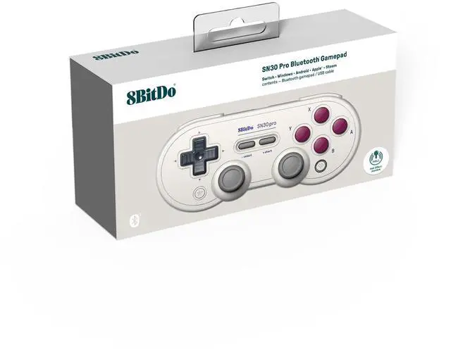 Alt view image 10 of 12 - SN30 Pro Bluetooth Controller with Hall Effect Joysticks, Rumble Vibration, and Turbo Function, Compatible with Switch/Switch 2, PC, macOS, Android, Steam Deck & Raspberry Pi (G Classic)