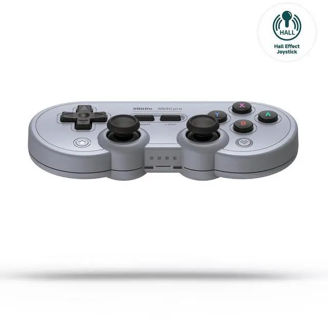 Alt view image 10 of 14 - Sn30 Pro Wireless Bluetooth Controller, Hall Effect Joystick Update, Retro Gamepad for Switch/Switch 2, PC, Steam Deck, Android, Raspberry PI, iPhone, iPad, macOS and Apple TV (Gray Edition)