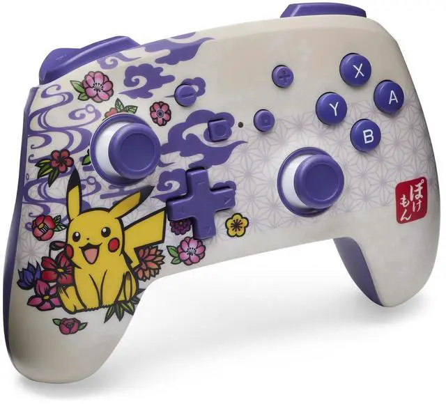 Alt view image 10 of 14 - Enhanced Wireless Controller for Nintendo Switch/Switch 2 / Switch Lite/OLED Model - Pokémon Blossom - Gamepad, game controller, Officially Licensed