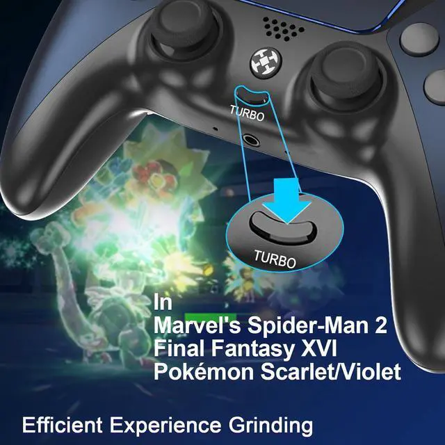 Alt view image 13 of 14 - Upgraded for Luna Controller with Back Paddles,Turbo,Wireless Fire TV Game Controllers for PC,GeForce NOW,Firestick,Replacement for Luna Gamepad with ALPS Joystick,No Drift Stick, Blue