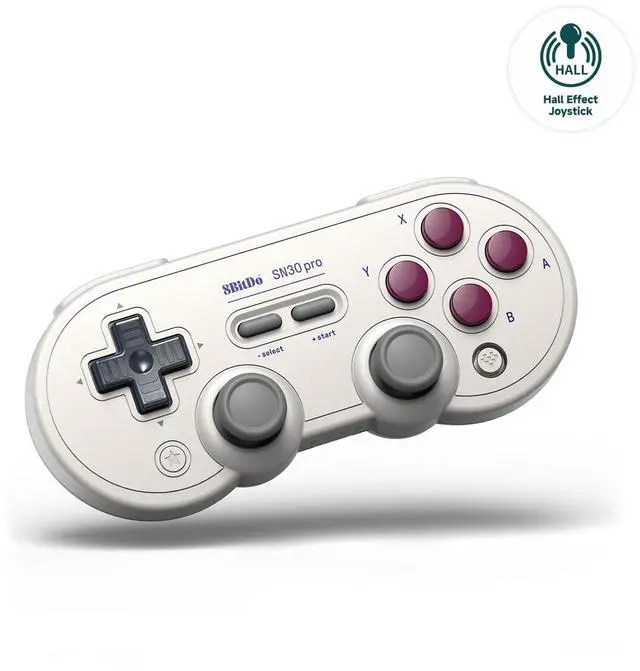 Alt view image 7 of 12 - SN30 Pro Bluetooth Controller with Hall Effect Joysticks, Rumble Vibration, and Turbo Function, Compatible with Switch/Switch 2, PC, macOS, Android, Steam Deck & Raspberry Pi (G Classic)