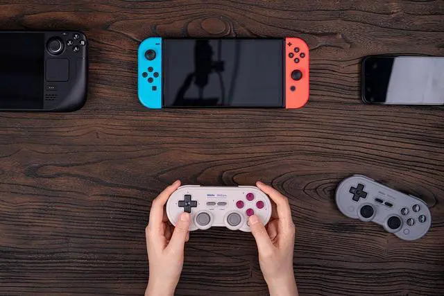 Alt view image 12 of 12 - SN30 Pro Bluetooth Controller with Hall Effect Joysticks, Rumble Vibration, and Turbo Function, Compatible with Switch/Switch 2, PC, macOS, Android, Steam Deck & Raspberry Pi (G Classic)