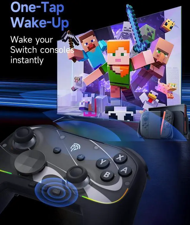 Alt view image 9 of 14 - S10 Elite Wireless Controller for Switch 2 with One-Key Wake-Up, Hall Effect Anti-Drift Joysticks, Programmable Buttons, HD Rumble, Motion Control and NFC, Multi-platform Controllers