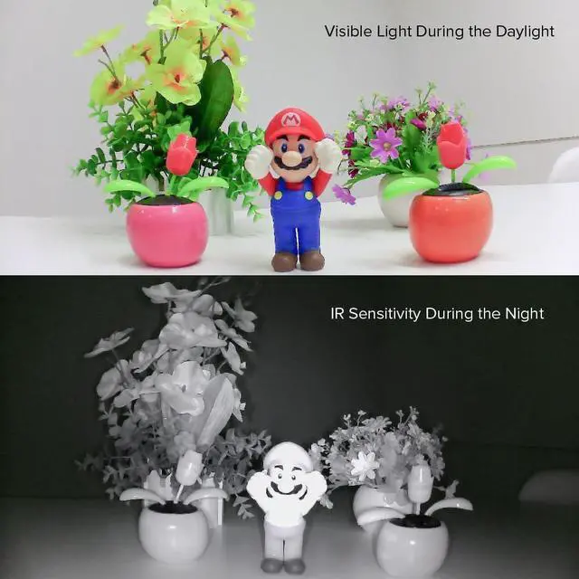 Alt view image 8 of 10 - 1080P Day & Night Vision USB Camera for Computer, 2MP Automatic IR-Cut Switching All-Day Image USB2.0 Webcam Board with IR LEDs for Windows, Linux, Android and Mac OS
