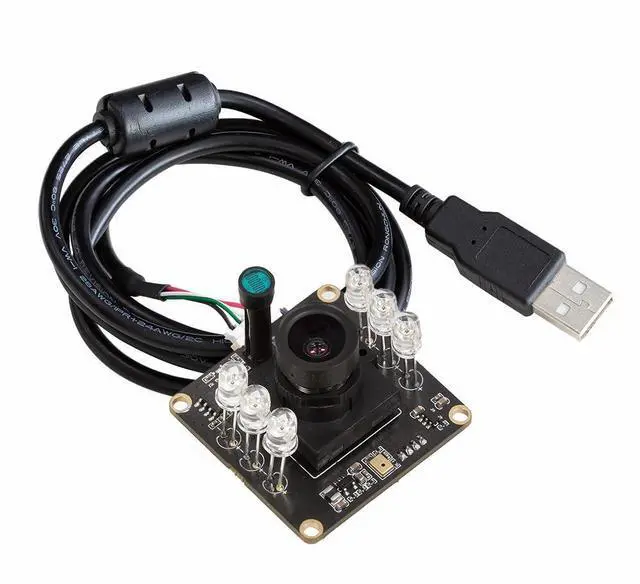 Alt view image 6 of 10 - 1080P Day & Night Vision USB Camera for Computer, 2MP Automatic IR-Cut Switching All-Day Image USB2.0 Webcam Board with IR LEDs for Windows, Linux, Android and Mac OS