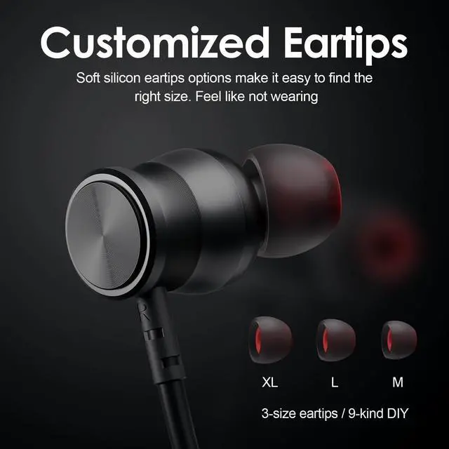 Alt view image 11 of 12 - Bluetooth Headphones, 150H Playtime Wireless Bluetooth Earbuds w/Mic in-Ear Magnetic Neckband Earphone, IPX7 Sweatproof Deep Bass Headset for Home, Traveling, Outdoor, Business Trips