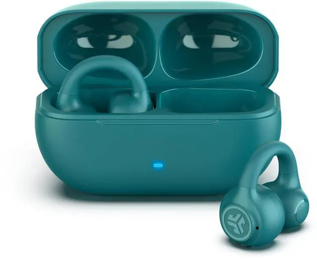 Alt view image 8 of 14 - Flex Open Earbuds, Wireless Bluetooth Open-Ear Headphones with Clip-on Cuff Design, Multipoint Connectivity, App Customization, 21+ Hours Battery, IPX4, Teal