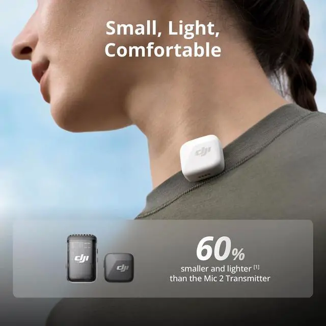 Alt view image 13 of 14 - Mic Mini (2 TX + 1 Mobile RX), Wireless Lavalier Microphone for iPhone 17/16/15 & Android/PC/Tablet, Plug-and-Play, 300m Transmission, Ultralight, Active Noise Cancelling, YouTube, Vlog, Streaming