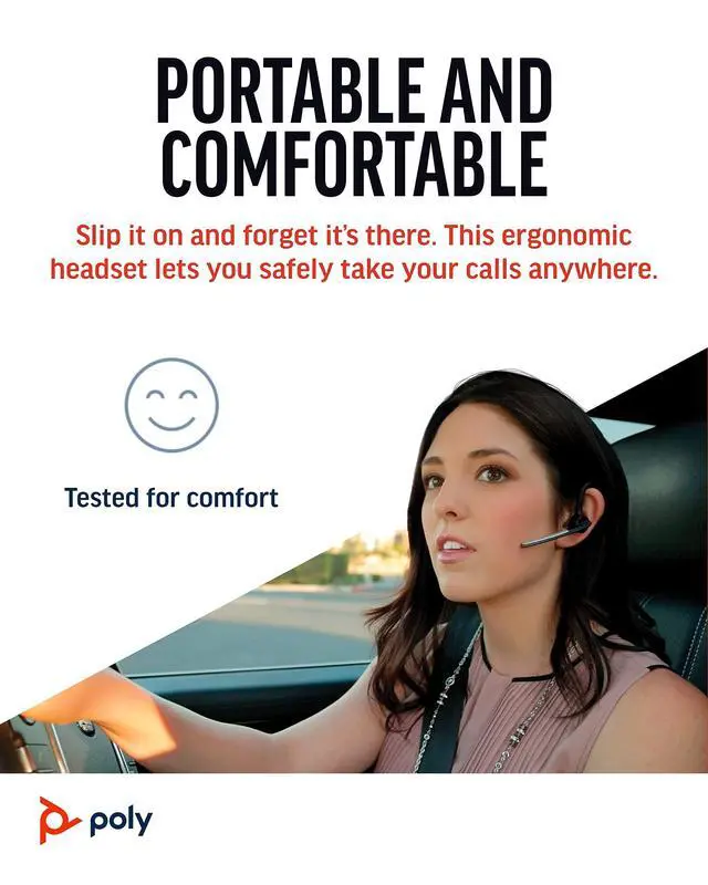Alt view image 9 of 14 - Voyager Legend Wireless Headset (Plantronics) - Single-Ear Bluetooth w/Noise-Canceling Mic - Voice Controls - Mute & Volume Buttons - Ergonomic Design -Connect to Mobile/Tablet via Bluetooth -FFP