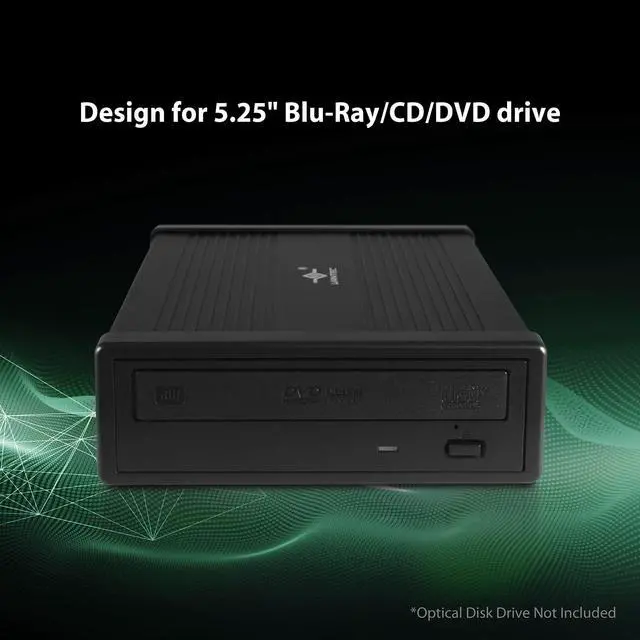 Alt view image 11 of 14 - NexStar DX2 USB 3.0 External Enclosure, Design for 5.25" Blu-Ray/CD/DVD SATA Drive, 2nd Gen DX, Aluminum Alloy, fit Any Depth Optical Drive, TAA Compliant, USB Hot swappable (NST-540S3-BK)