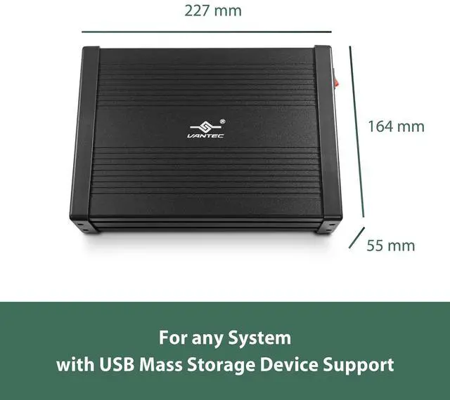 Alt view image 13 of 14 - NexStar DX2 USB 3.0 External Enclosure, Design for 5.25" Blu-Ray/CD/DVD SATA Drive, 2nd Gen DX, Aluminum Alloy, fit Any Depth Optical Drive, TAA Compliant, USB Hot swappable (NST-540S3-BK)