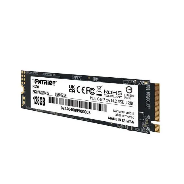 Alt view image 8 of 8 - P320 128GB Internal SSD - NVMe PCIe Gen 3x4 - M.2 2280 - Solid State Drive - P320P128GM28