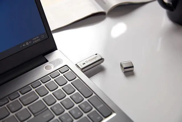 Alt view image 14 of 14 - Ironkey Locker+ 50 32GB Encrypted USB Flash Drive | USB 3.2 Gen 1 | XTS-AES Protection | Multi-Password Security Options | Automatic Cloud Backup | Metal Casing | IKLP50/32GB,Silver