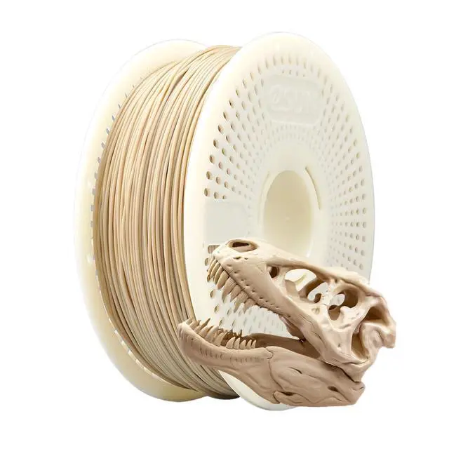 Alt view image 8 of 14 - PLA+ Refilament 1.75mm and Upgarded eSpool+ Set, Reusable and Removable Filament Spool Replacement with 3D Printer Refill PLA Plus, 1KG Spoolless 3D Printing Filament, Bone White