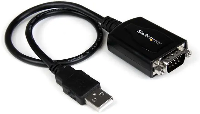 Alt view image 6 of 10 - 1 ft. USB to RS232 Serial DB9 Adapter Cable with COM Port Retention - Up to 920 kpbs USB A to DB9 Serial Adapter , TAA (ICUSB232PRO)