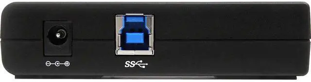 Alt view image 8 of 10 - 4-Port USB 3.0 SuperSpeed Hub with Power Adapter 5Gbps - Portable Multiport USB-A Dock IT Pro - USB Port Expansion Hub for PC/Mac - 4 Port Powered USB Hub for PC (ST4300USB3)